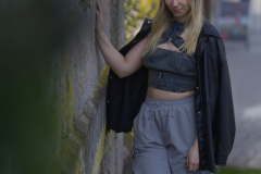 Justine an der Burg Cadolzburg