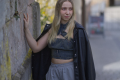 Justine an der Burg Cadolzburg